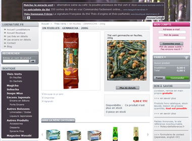 Boutique en ligne LuxeNature