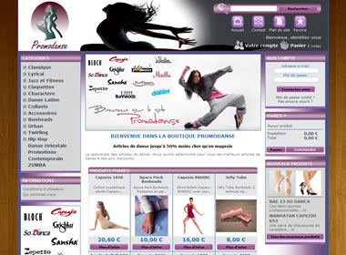 Boutique en ligne PromoDanse