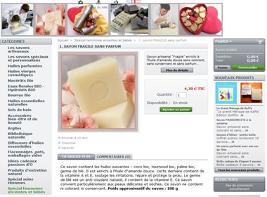 Boutique en ligne Savonnerie artisanale Passion d'O