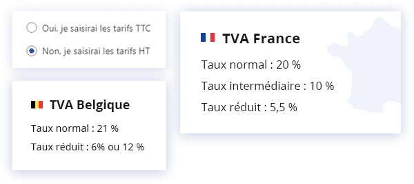 Gestion TVA simplifié boutique en ligne