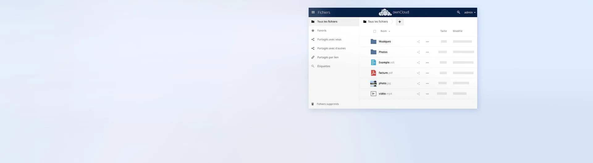 Stockage en ligne ownCloud