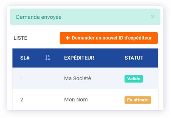 Personnaliser votre nom d'expéditeur