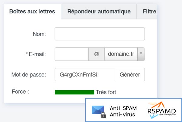 Comptes mail