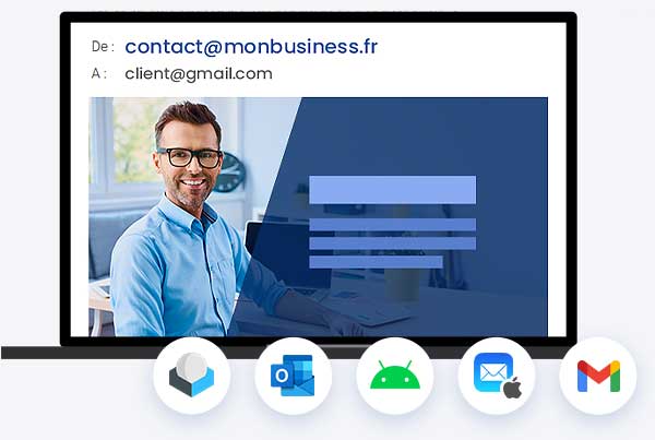 Inclus avec le service mail professionnel LWS