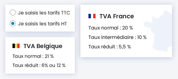 Gestion TVA simplifié boutique en ligne