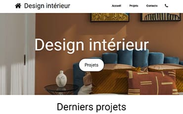 Exemple de site internet pour un prestataire de services, affichant une présentation claire et professionnelle.