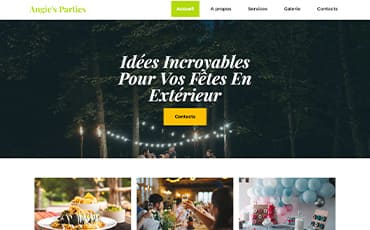 Site d'événement avec agenda, localisation et informations pratiques pour faciliter l'organisation.