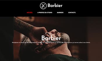 Template site coiffeur barbier