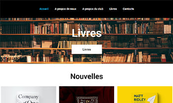 Template site bibliothèque