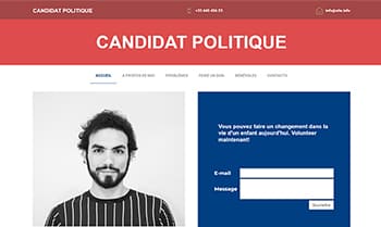 Template site candidat politique