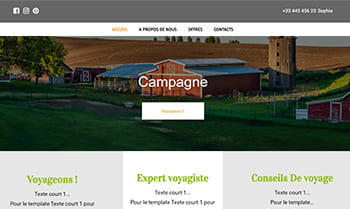 Template site chambre d'hôtes