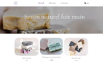 Template site artisan savonnier