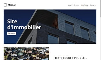 Template site immobilier