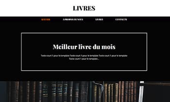 Template blog de livres