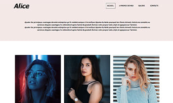 Template site modèle photo