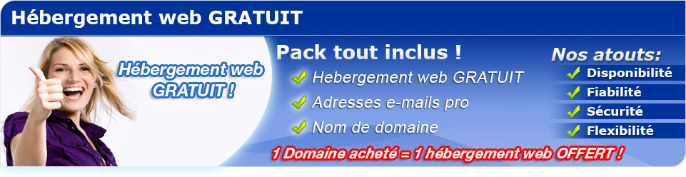 hebergement site web gratuit avec nom domaine